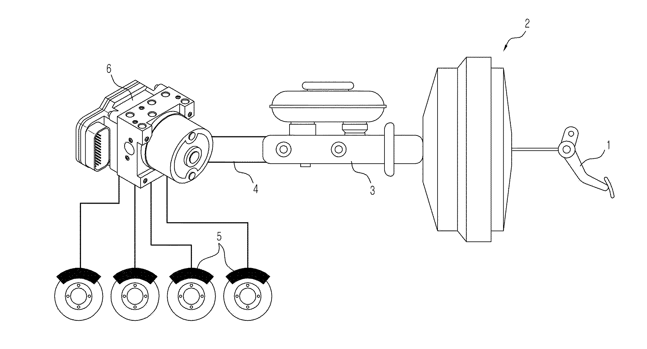 Modulator block and electronic control brake system for vehicles having the same