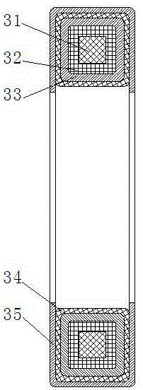 Medium and high voltage type combined electronic transformer