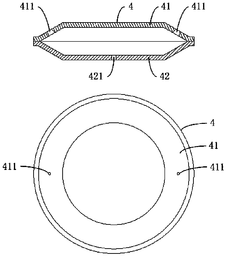 Resonance piezoelectric fan with cymbal-shaped cavity
