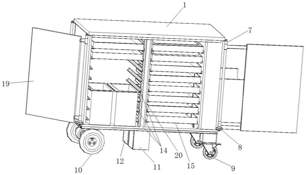 Electric heat-preservation serving trolley