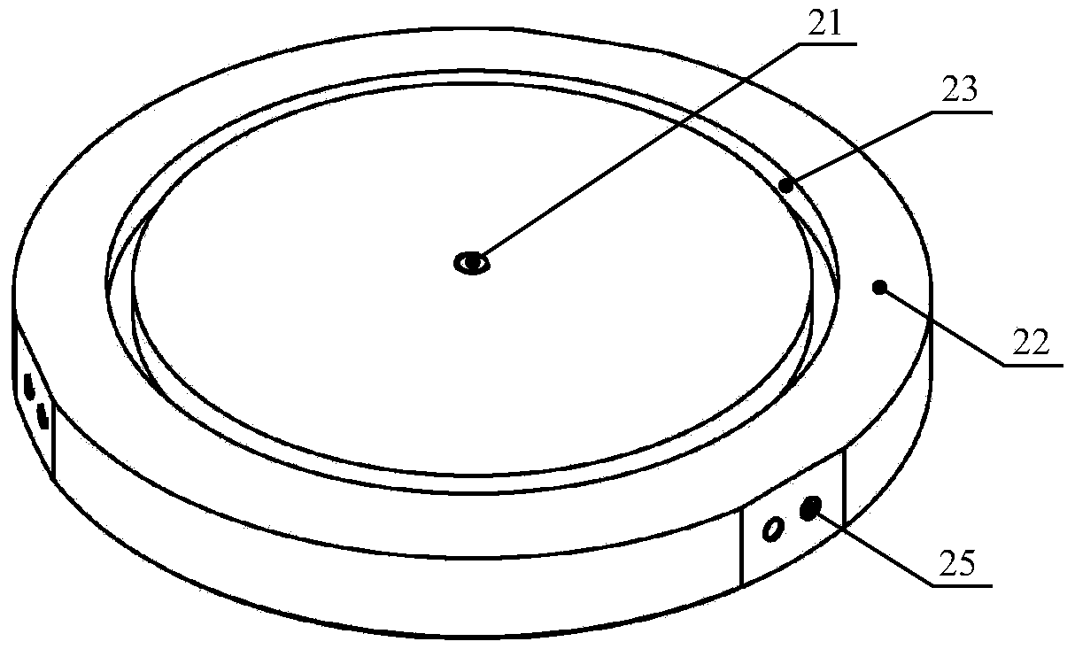 Vacuum clamp for centering optical element in machining process