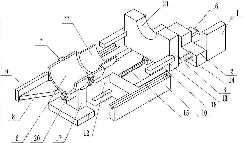 Device for taking bearing ring casting part out