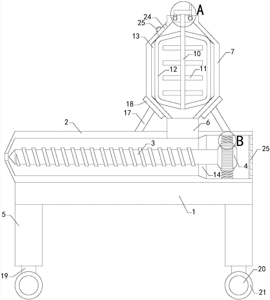 Plastic extrusion device