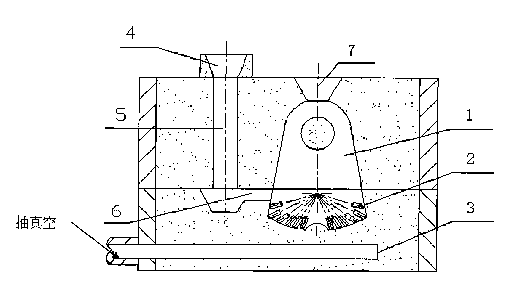 Composite material hammer head of crusher and method for casting same