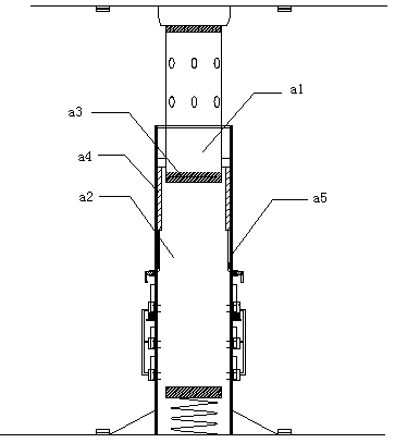 Safe protection supporting column of lifting platform