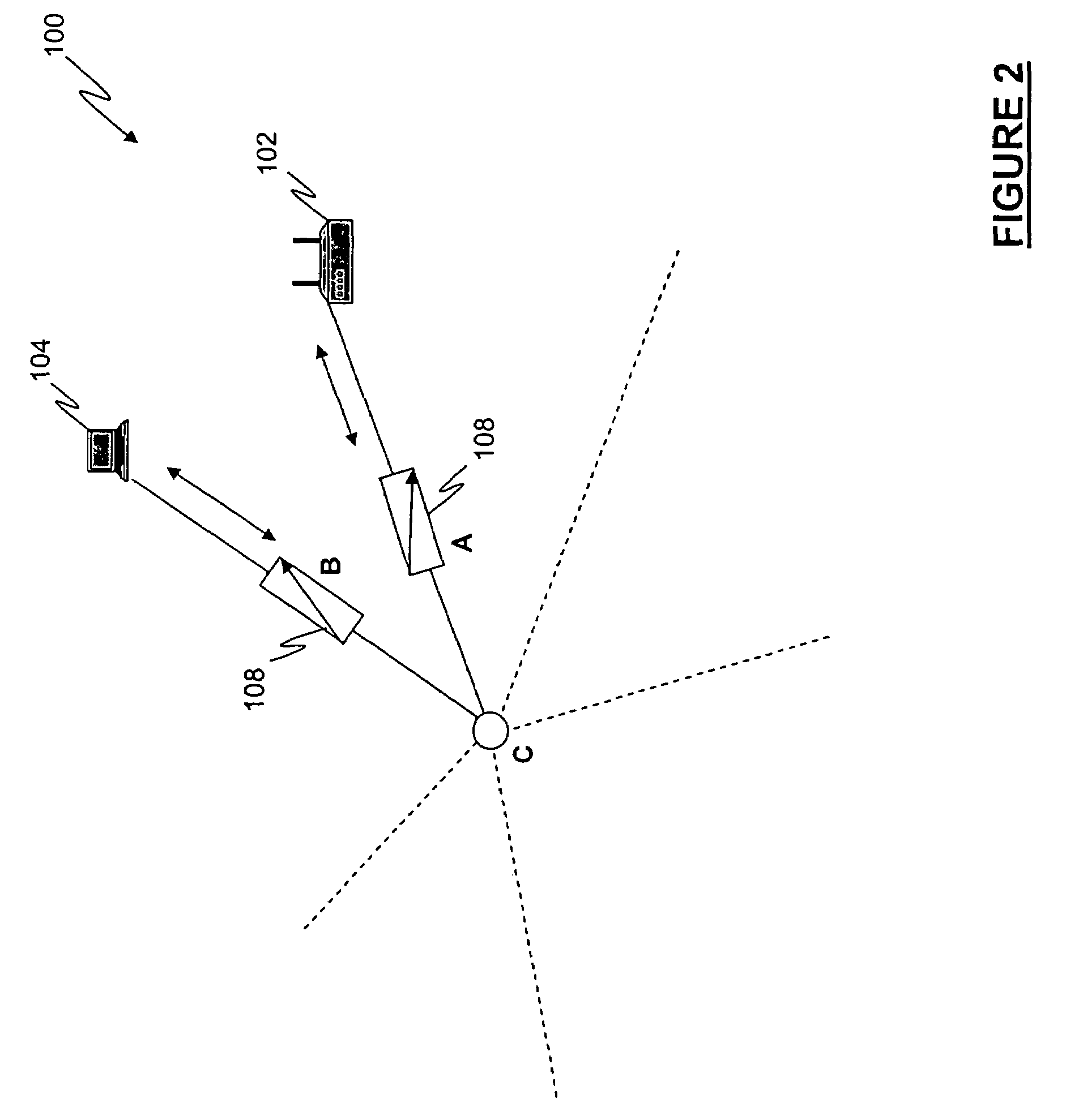 Test system for simulating a wireless environment and method of using same