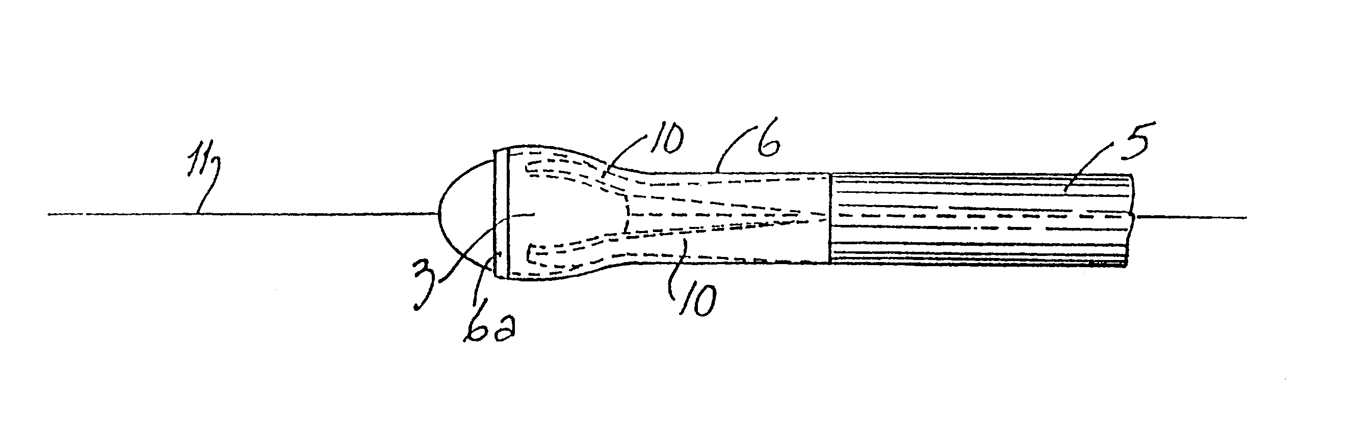 Catheter with an expandable end portion