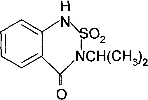 Synthetic method of bentazone