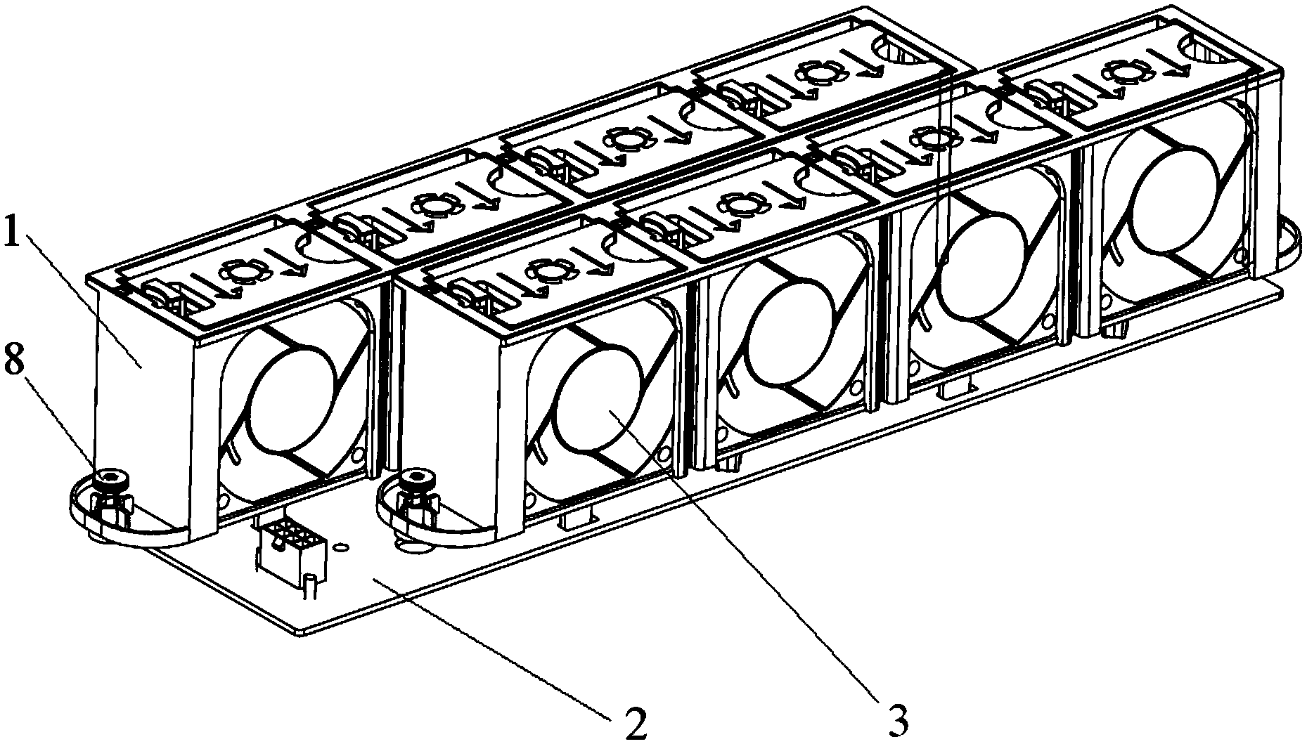 Fan module used for server and server