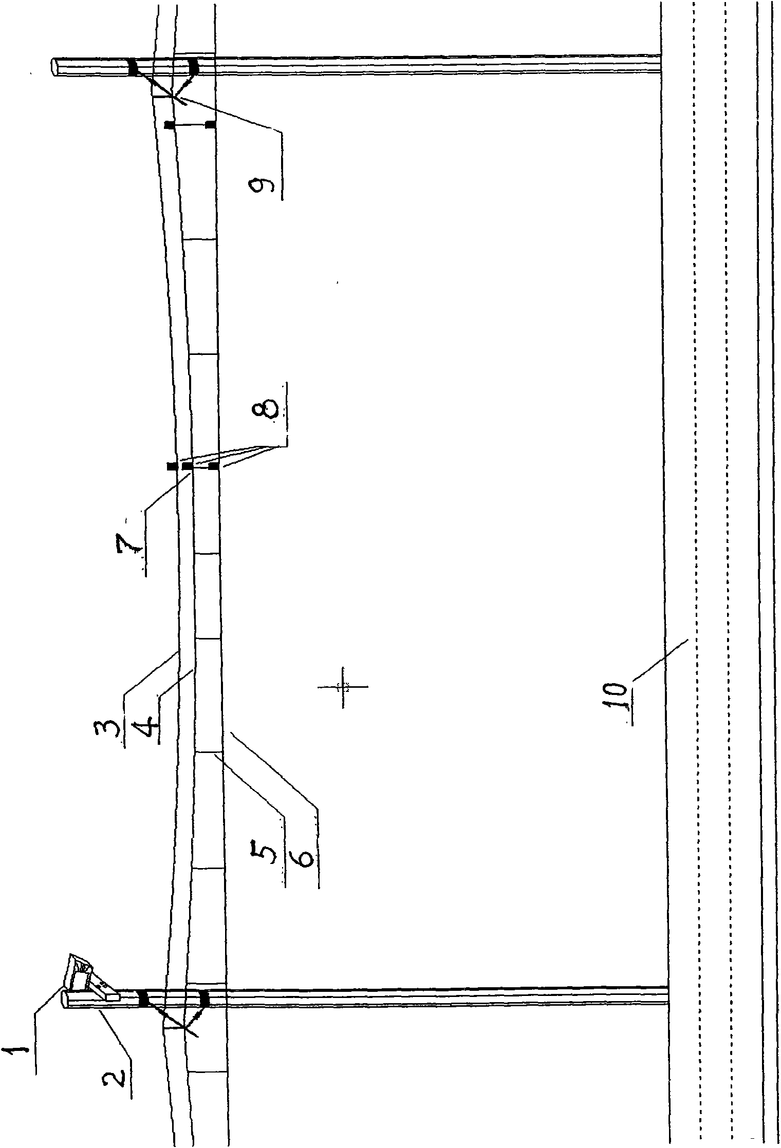 Contact network key position dynamic offset detection method and device thereof
