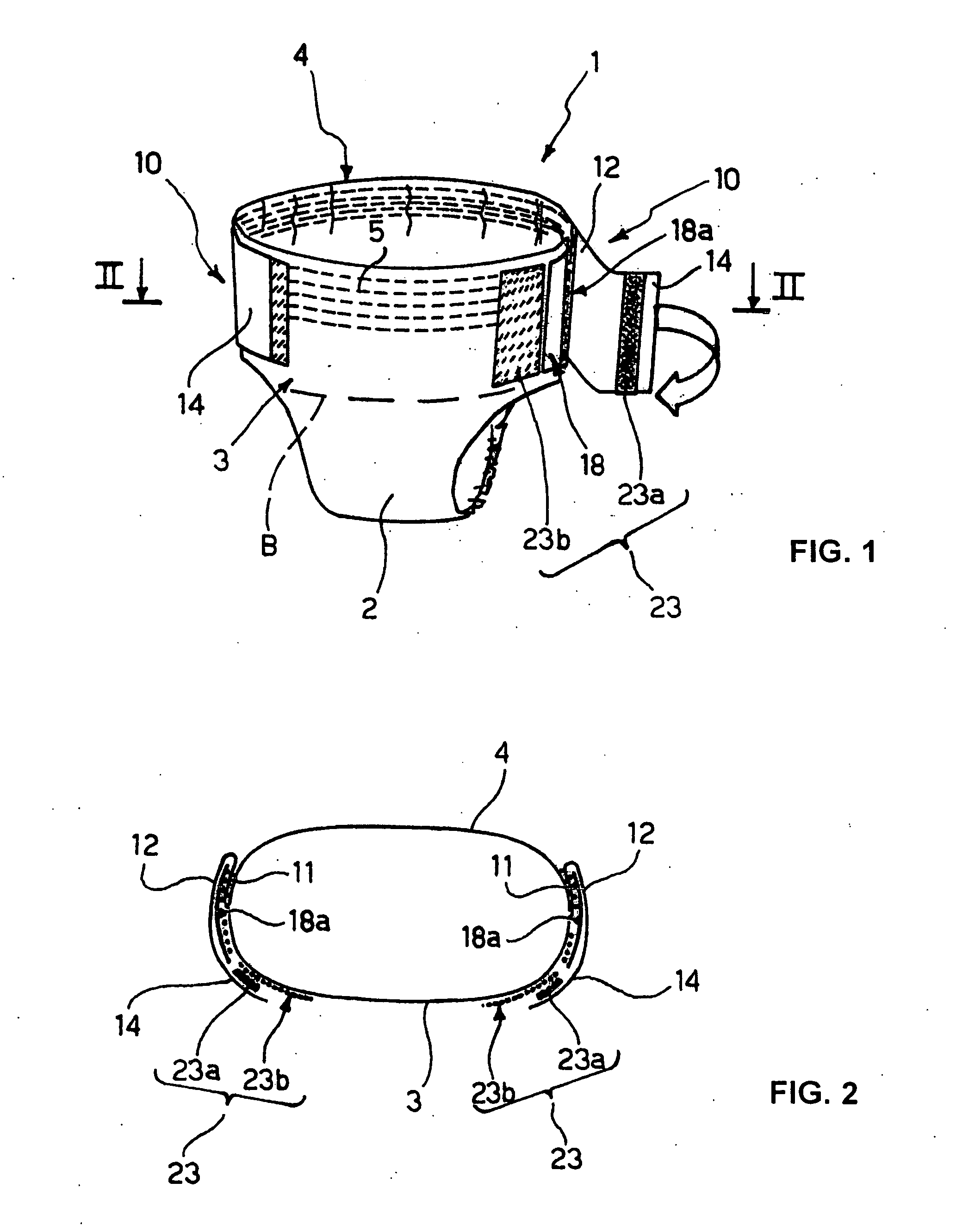 Pre-fastened absorbent sanitary product, a closure element therefor and related manufacturing process