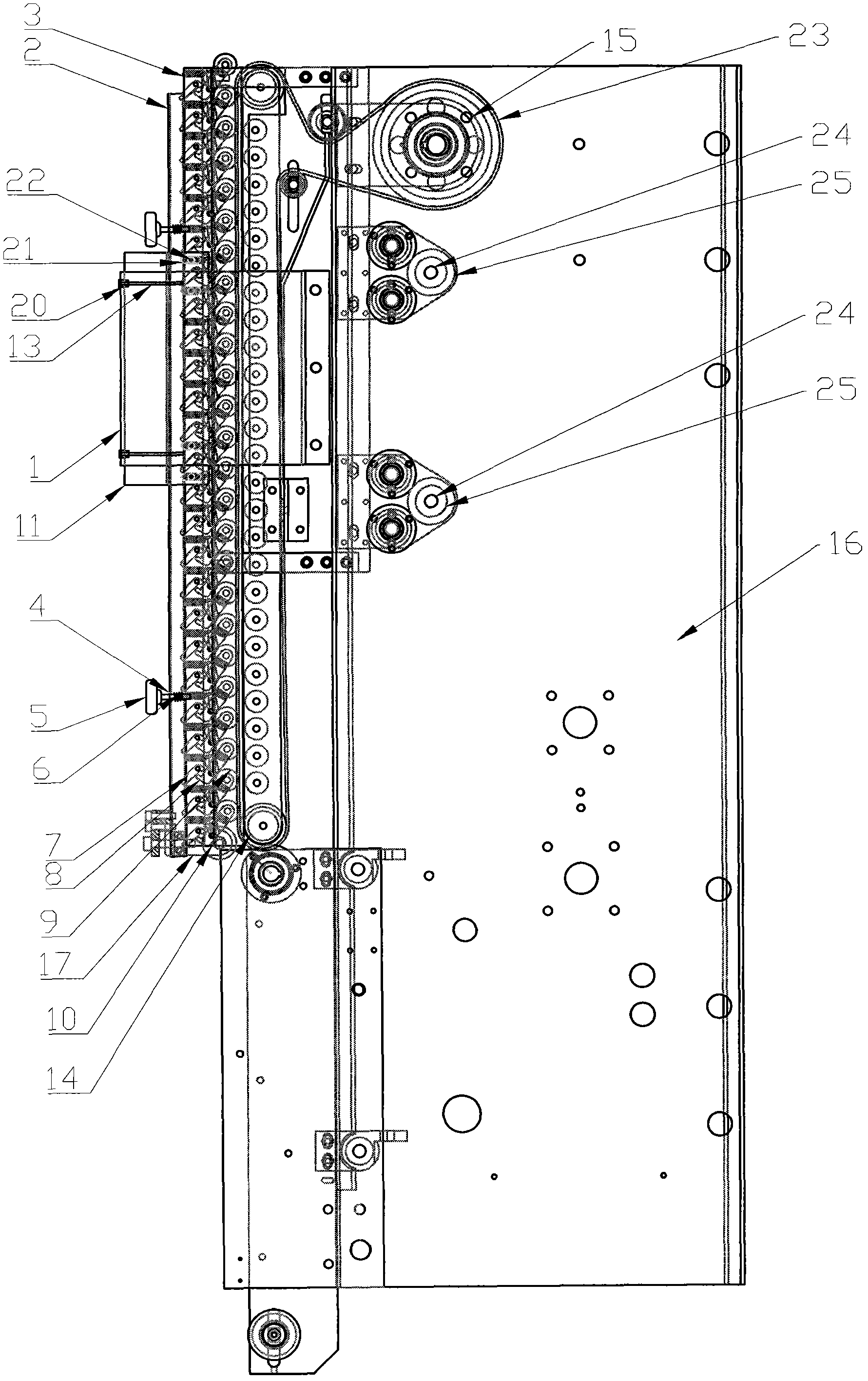 A deviation correction system for a folder-gluer