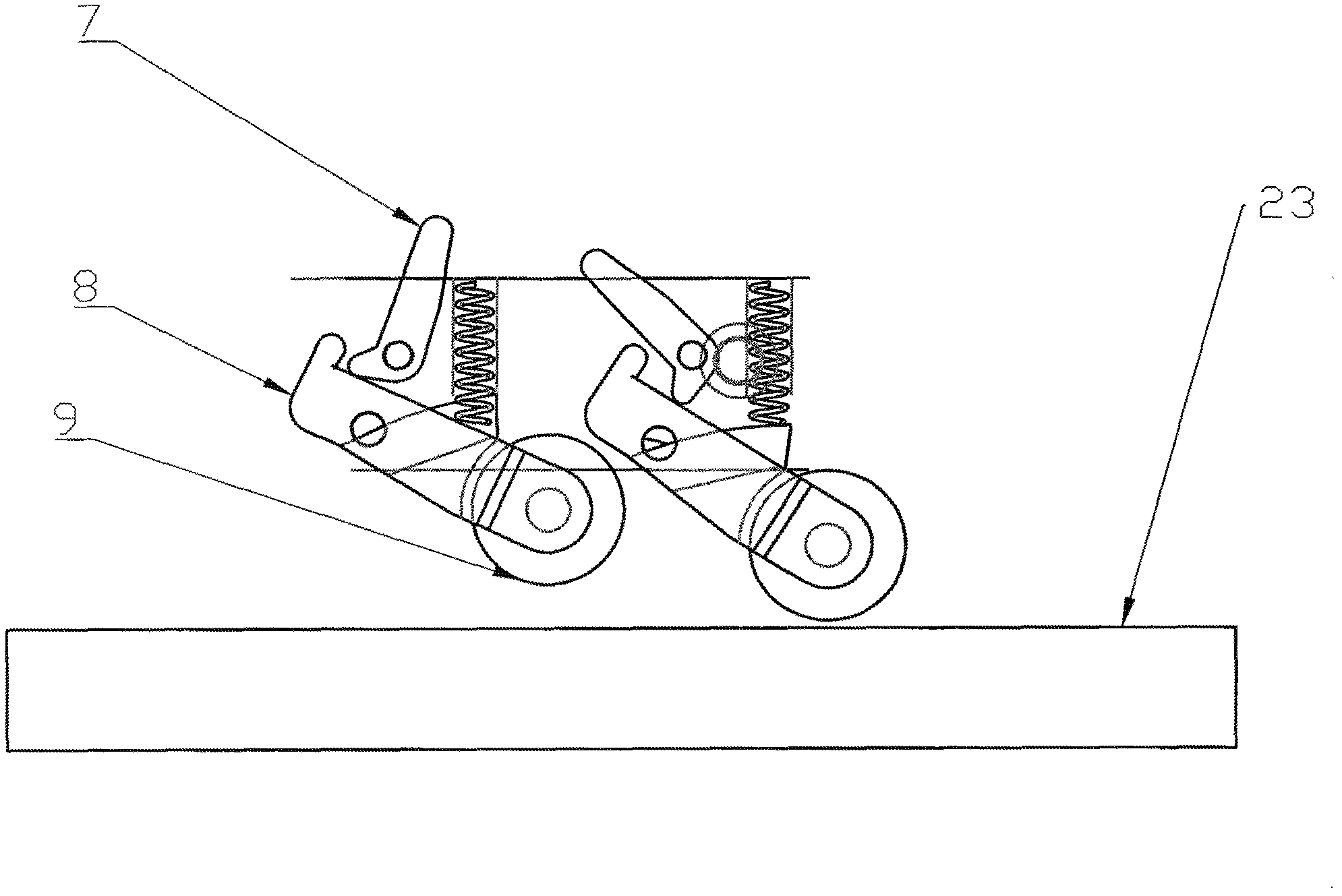 A deviation correction system for a folder-gluer