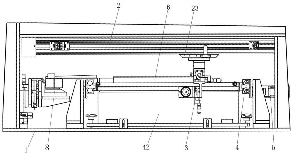 Automatic measurement method for working edge straightness of knife-edge ruler