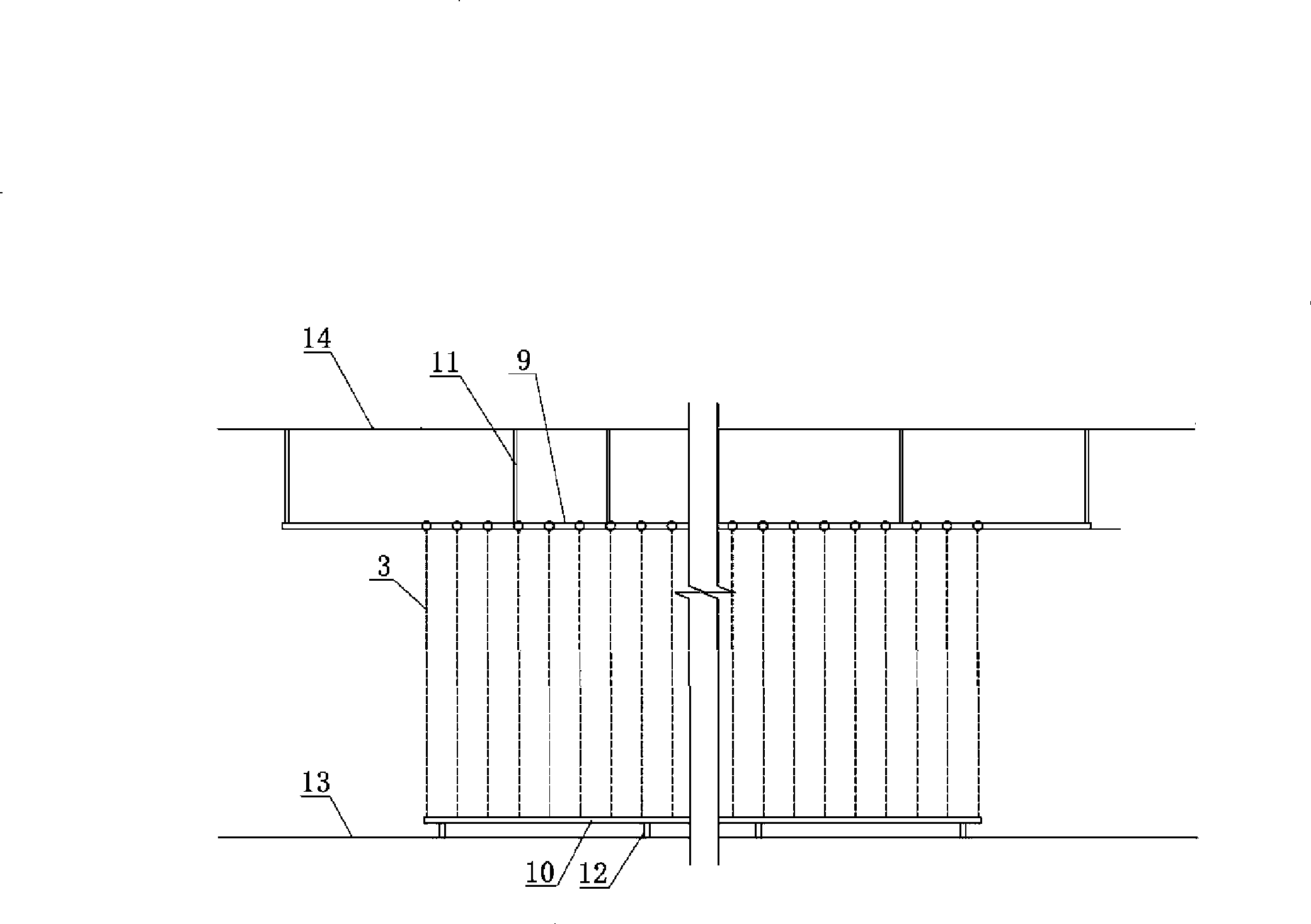Light partition of one-way single-layer suspended-cable structure and construction method thereof