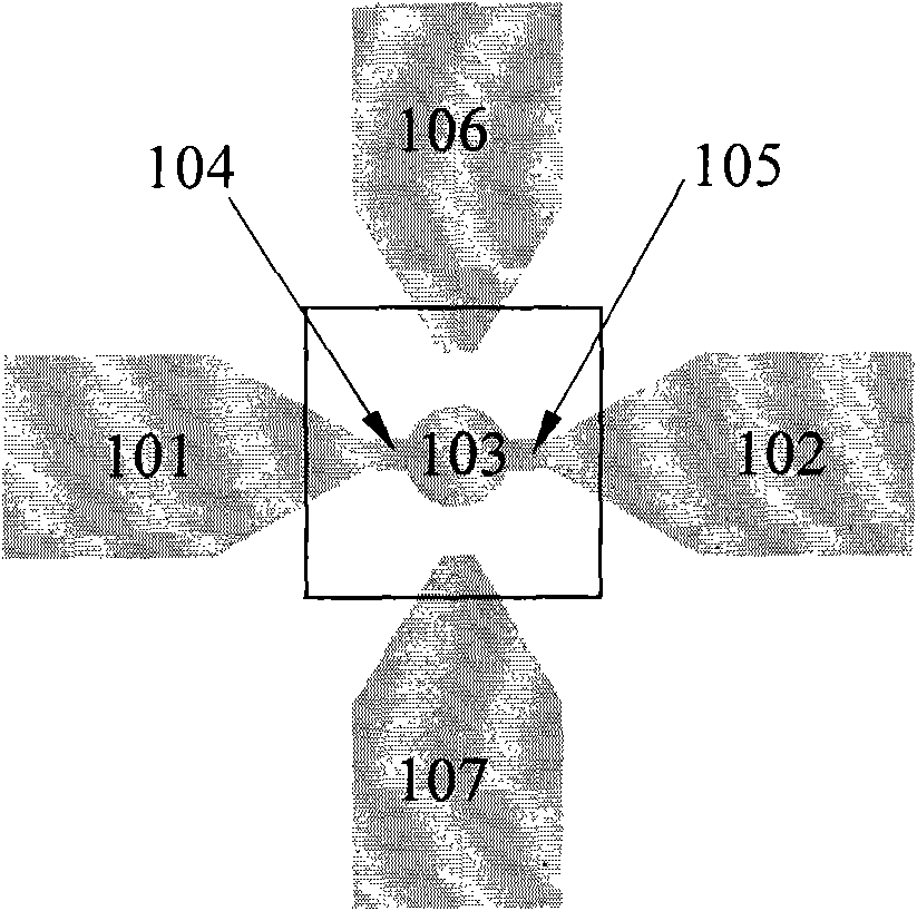 Nano electron device using nanocrystal material as Coulomb island and manufacture method thereof