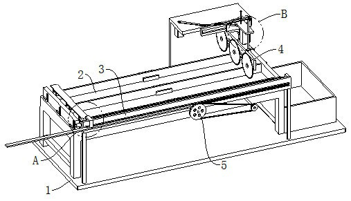 Automatic angle steel moving and cutting and surface treatment equipment for assembling type roof erection