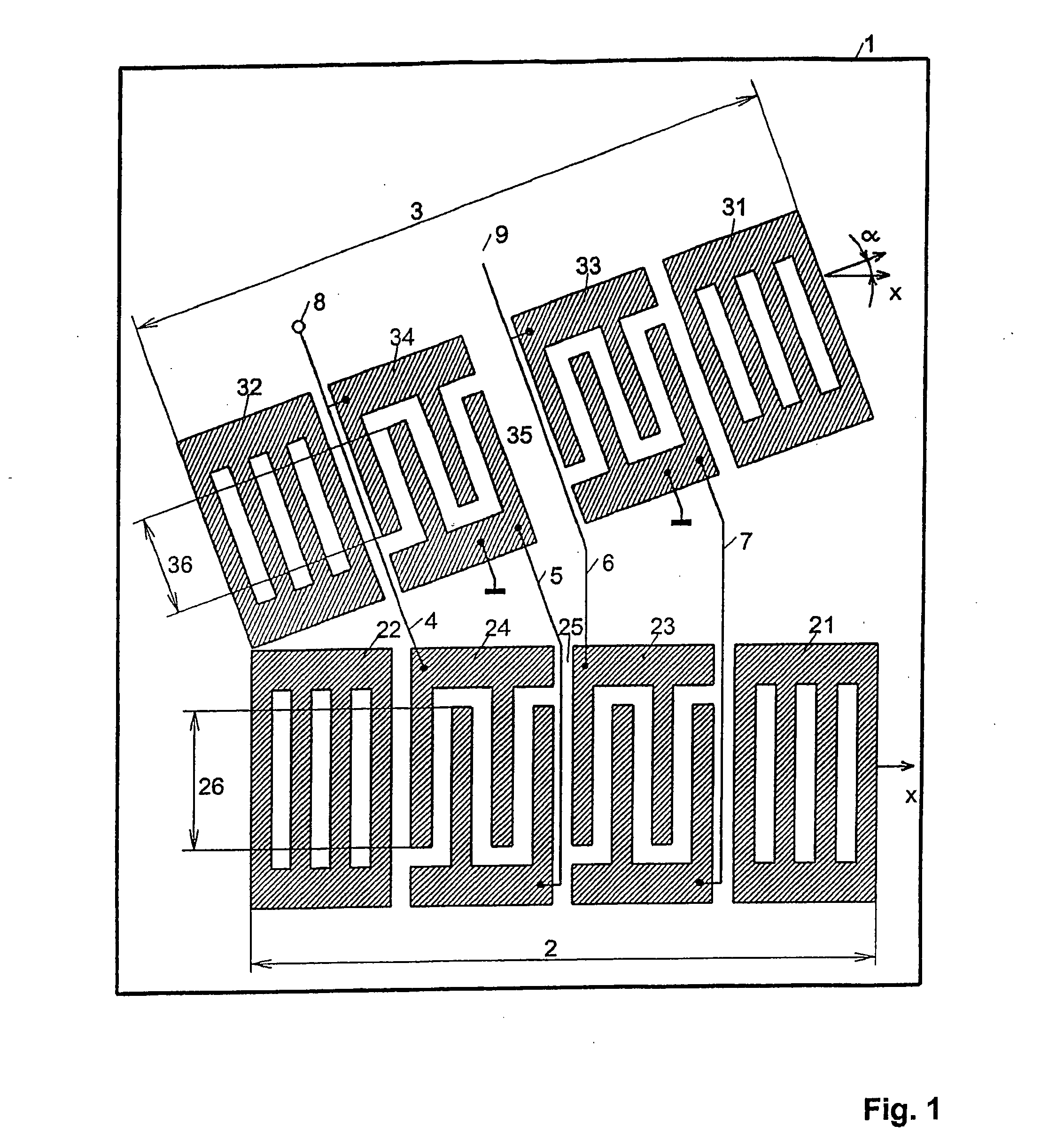 Oscillator with acoustic surface wave resonators