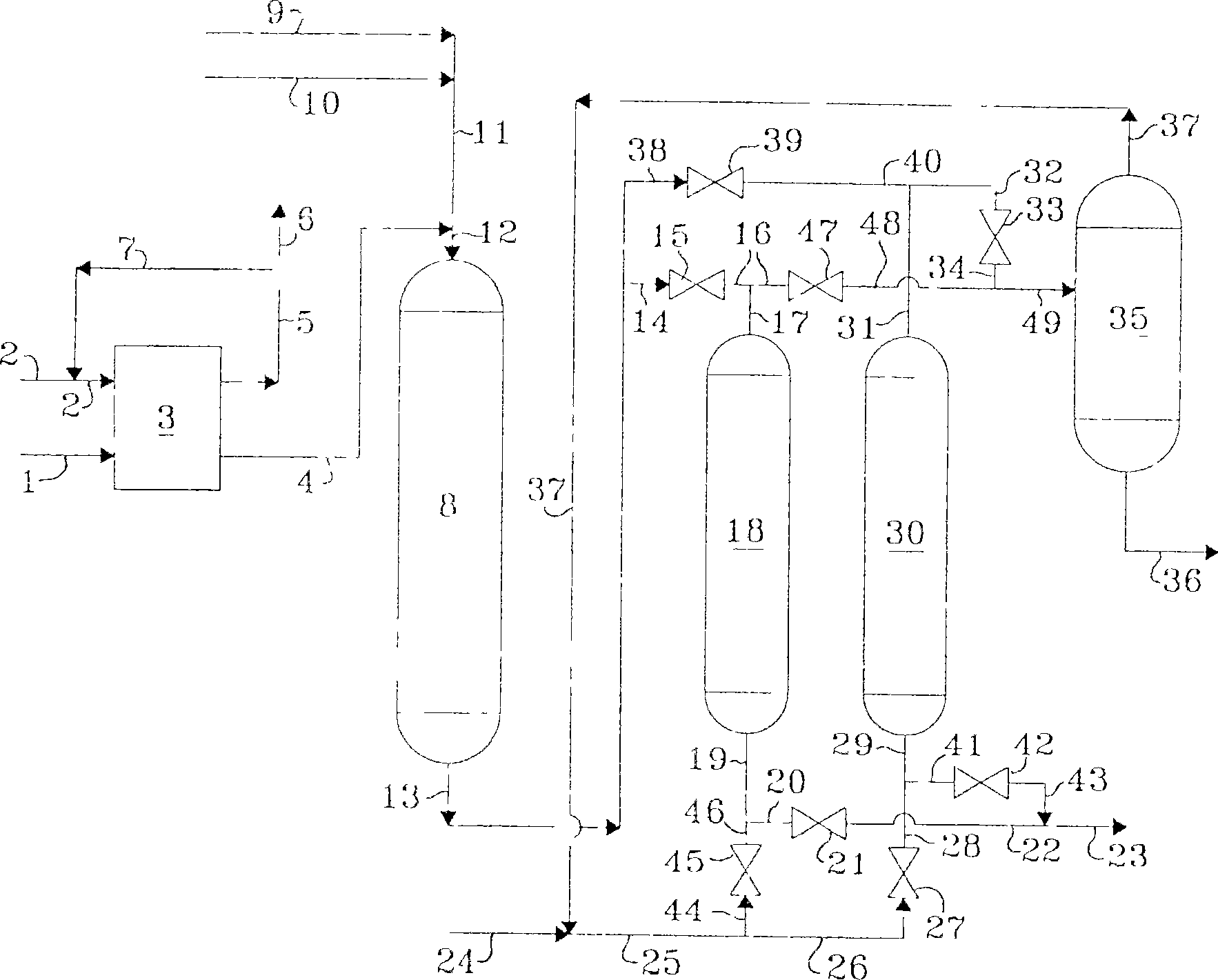 Process for the desulfurization of hydrocarbonacecus oil