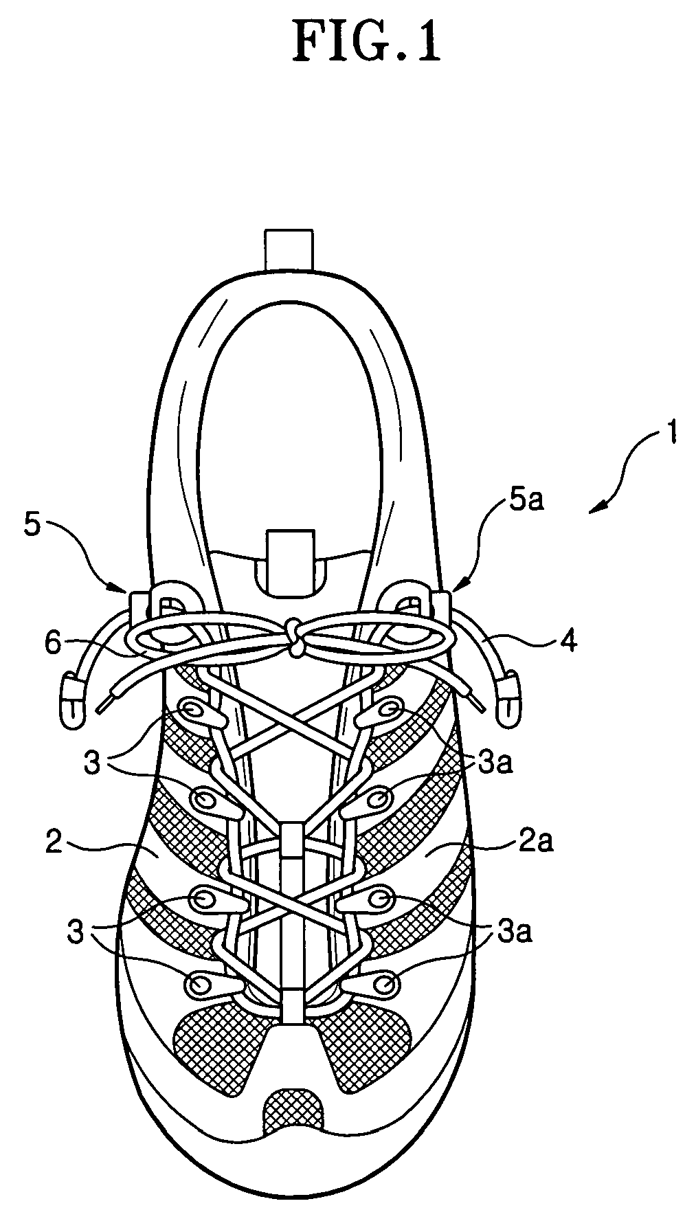 Shoelace tightening structure
