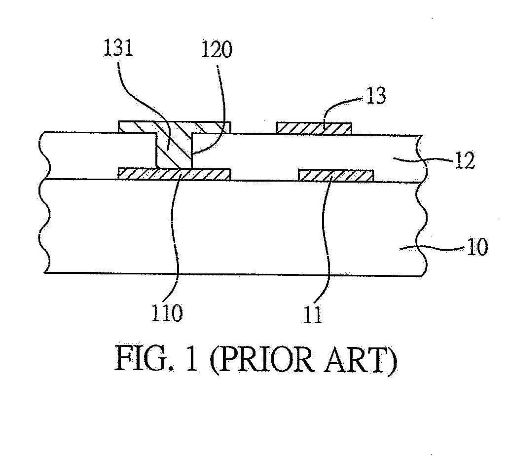 Circuit board device with fine conductive structure