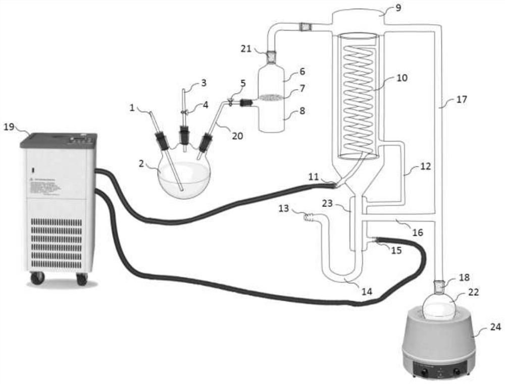 Simultaneous nitrogen blowing extraction device and essential oil fidelity extraction method