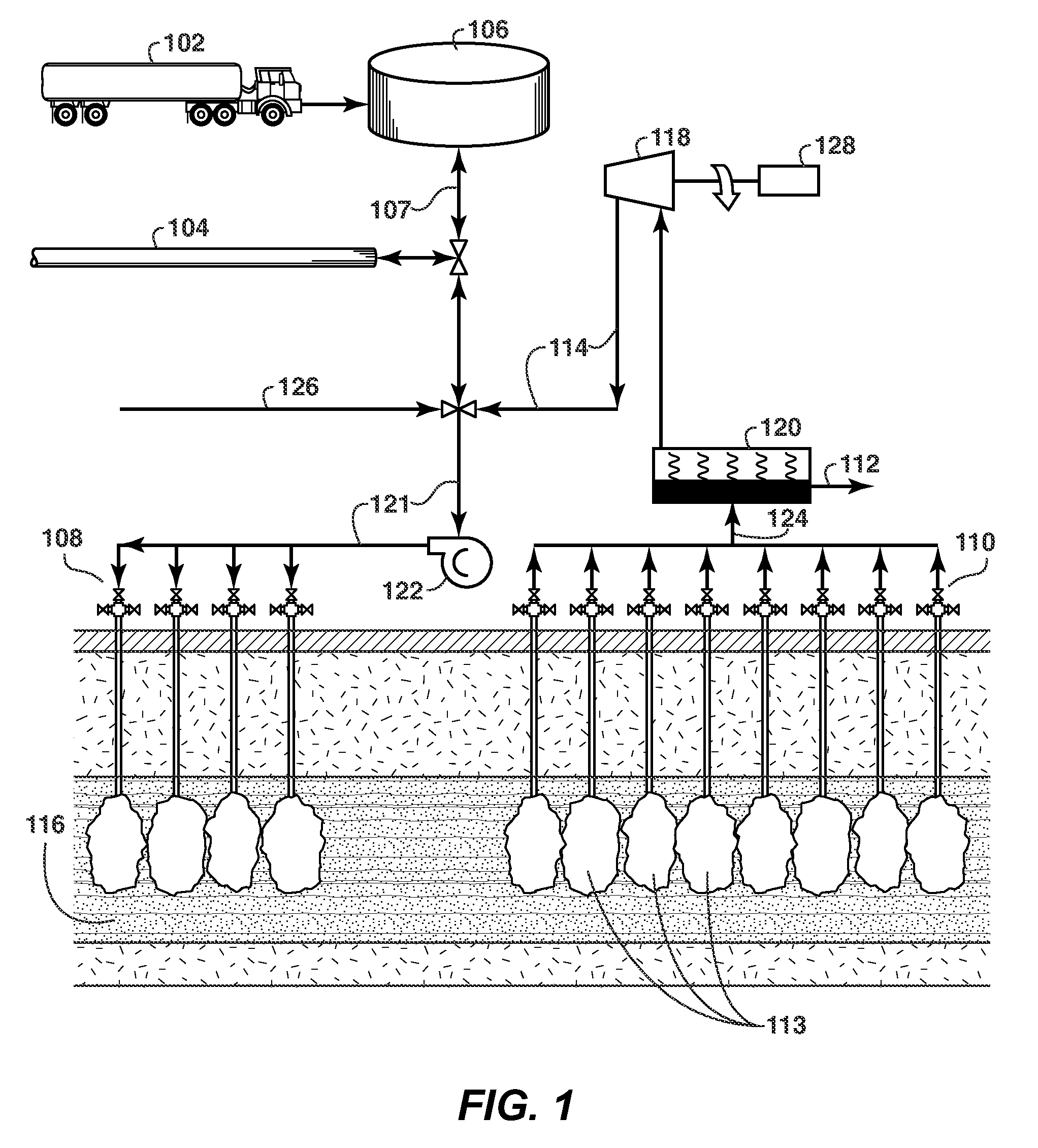 Method of distributing a viscosity reducing solvent to a set of wells