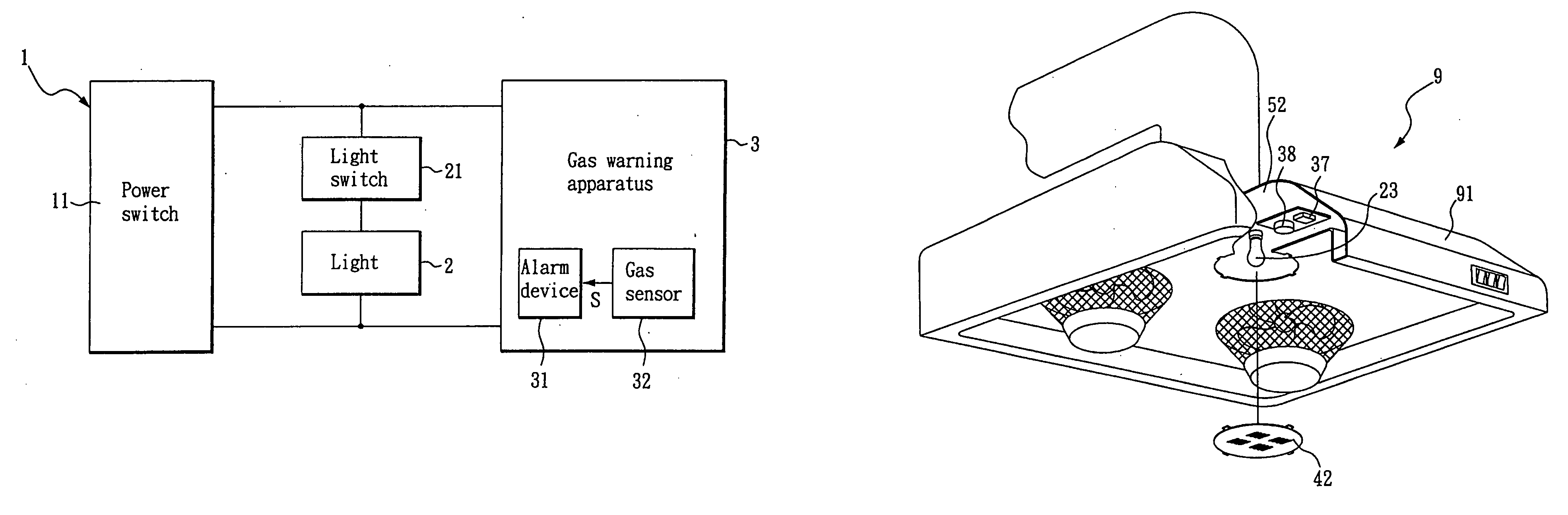 Lamp apparatus with alarm function