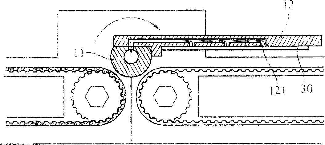 Turnover device and method