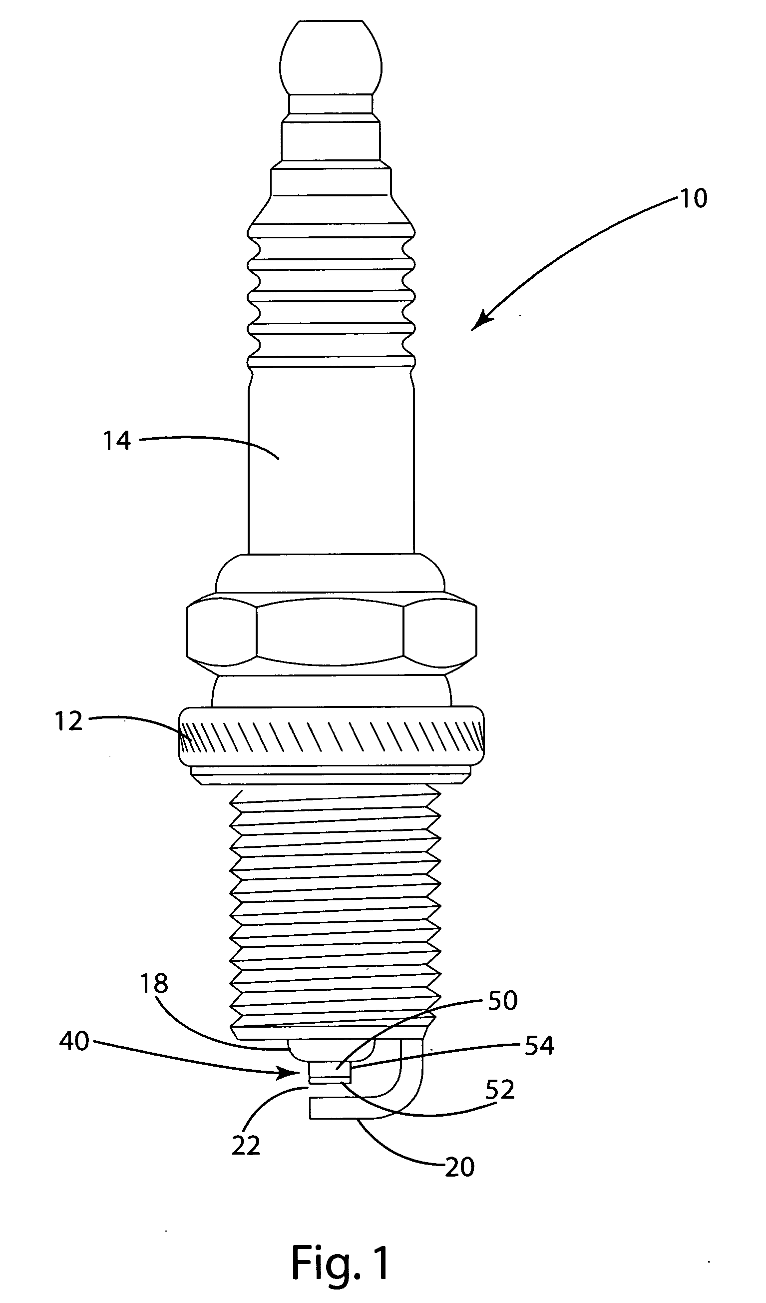 Spark plug with multi-layer firing tip
