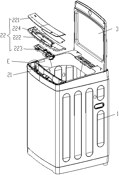 Control panel seat and washing machine