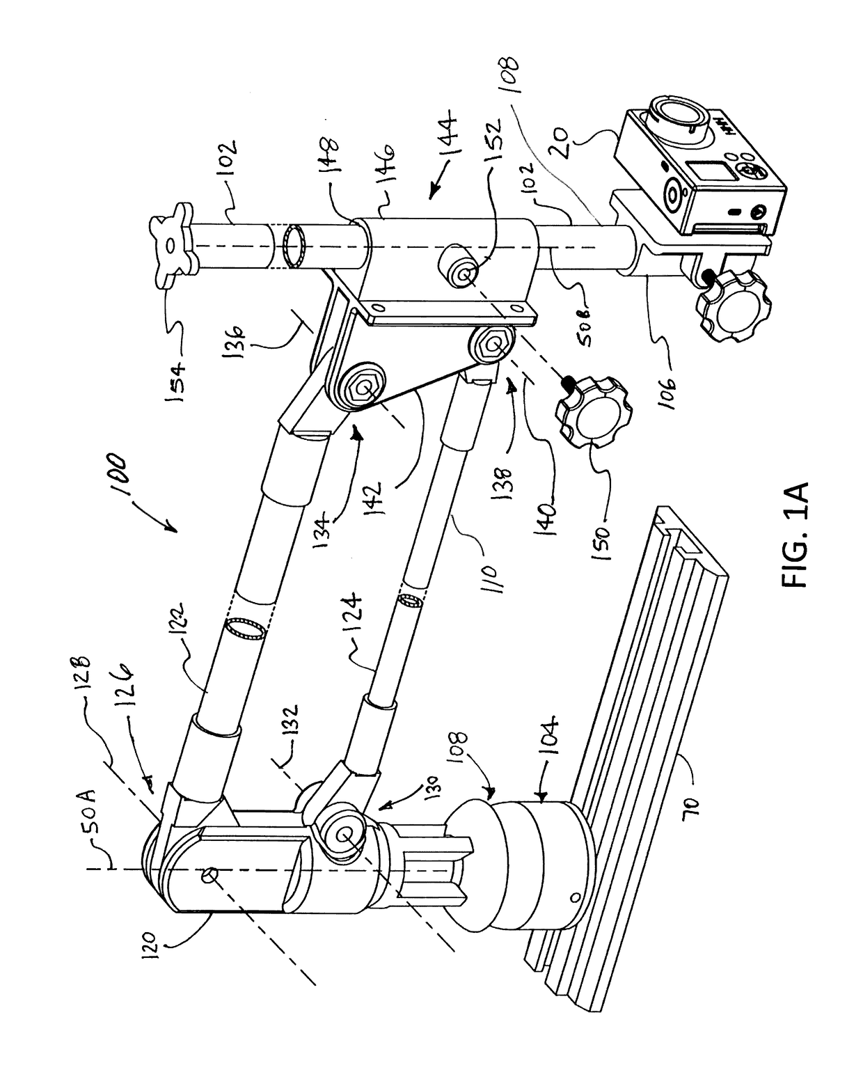 Camera positioning and orienting apparatus