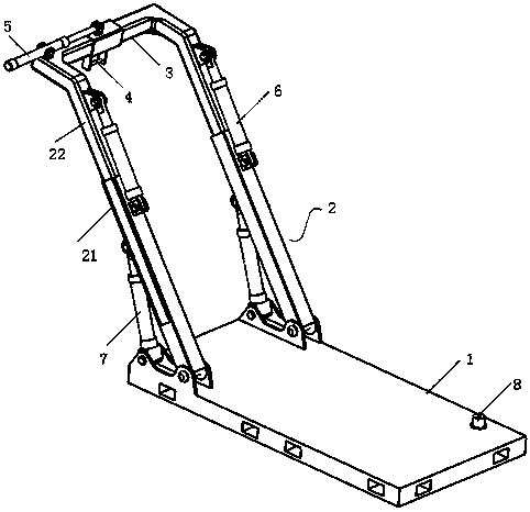 A-shaped portal pedestal for wave compensating ship - Eureka | Patsnap