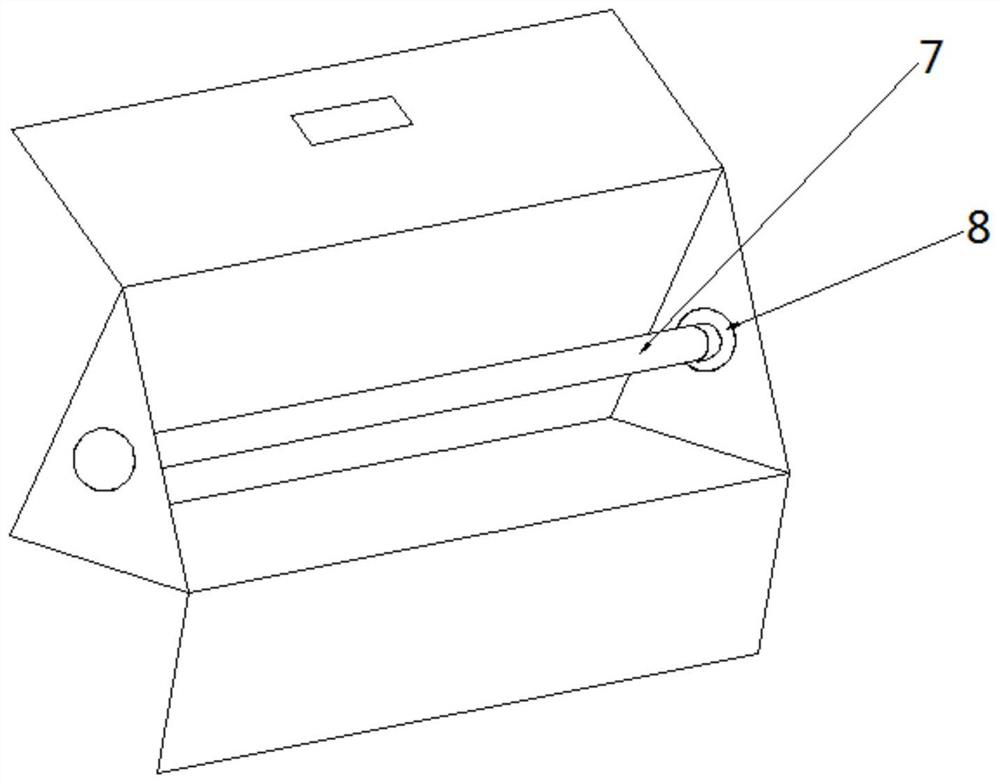 A triangular column carton for commodity transportation