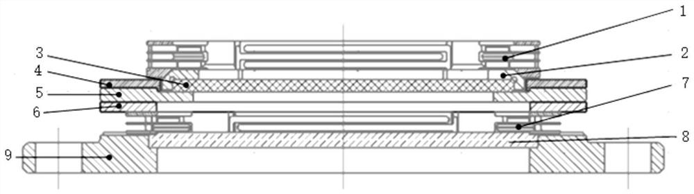 A microchannel plate fixing device