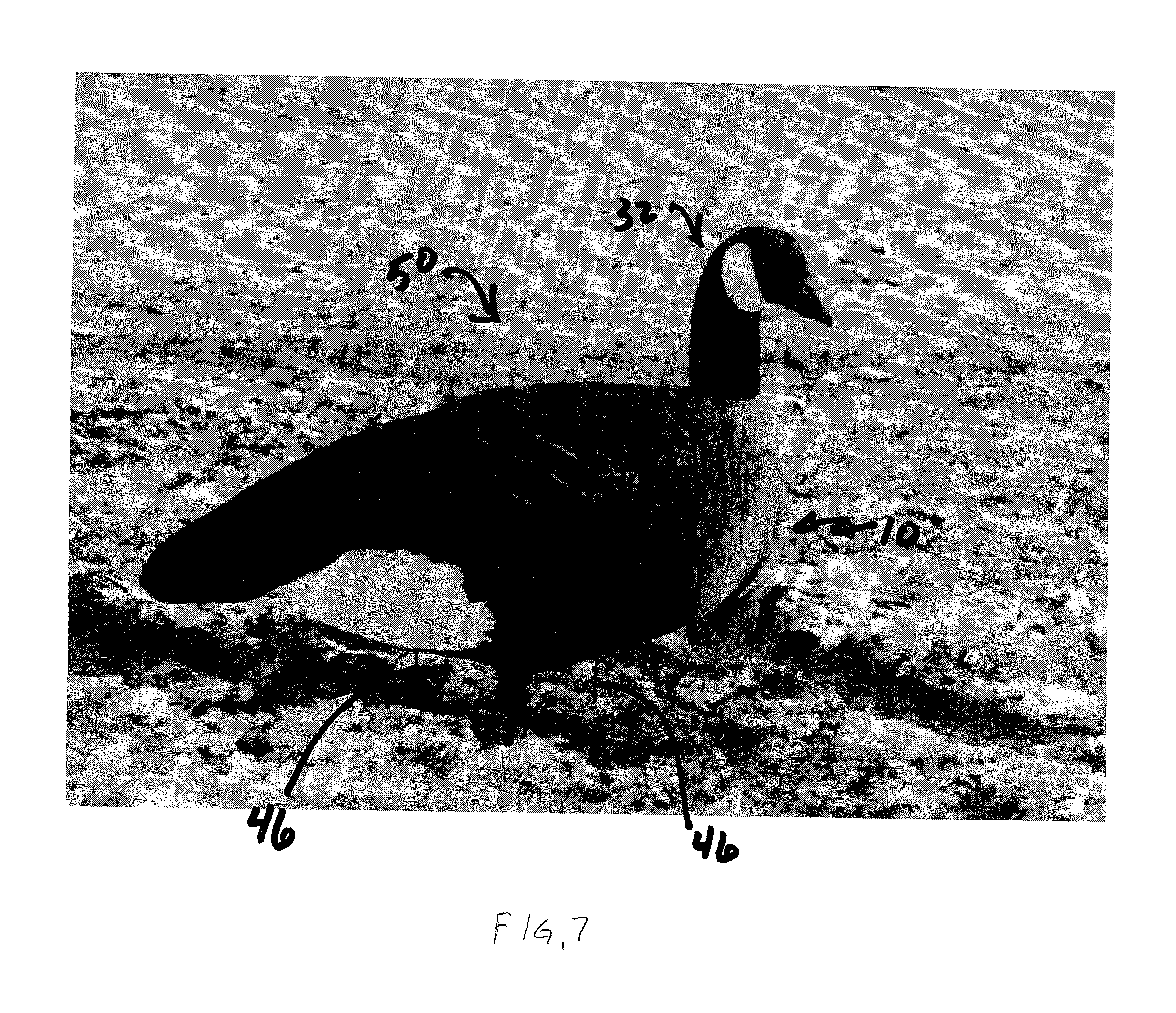 Silhouette Decoy With Three-Dimensional Head