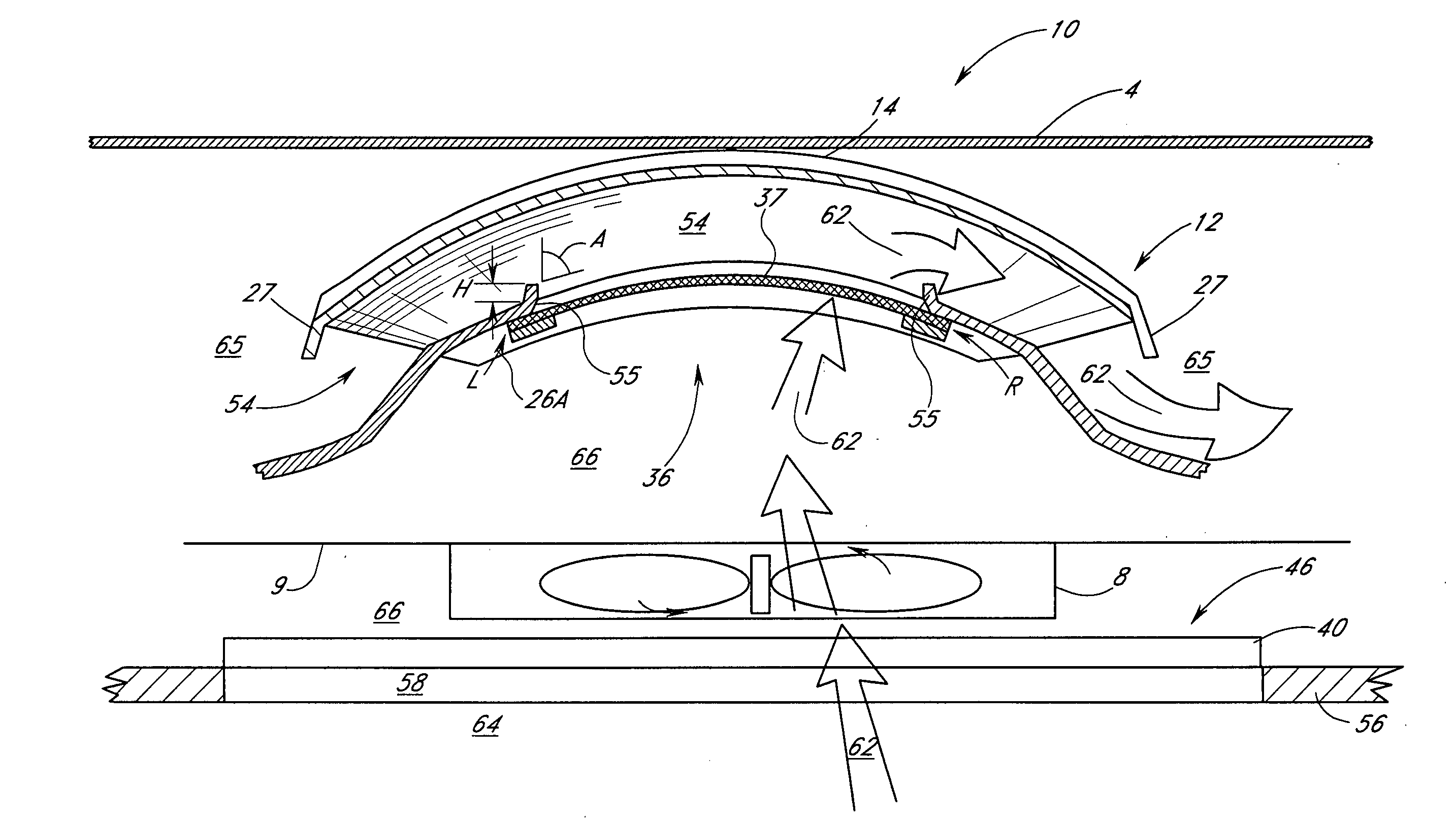 Solar-powered attic vent with a one-piece, fitted skeleton