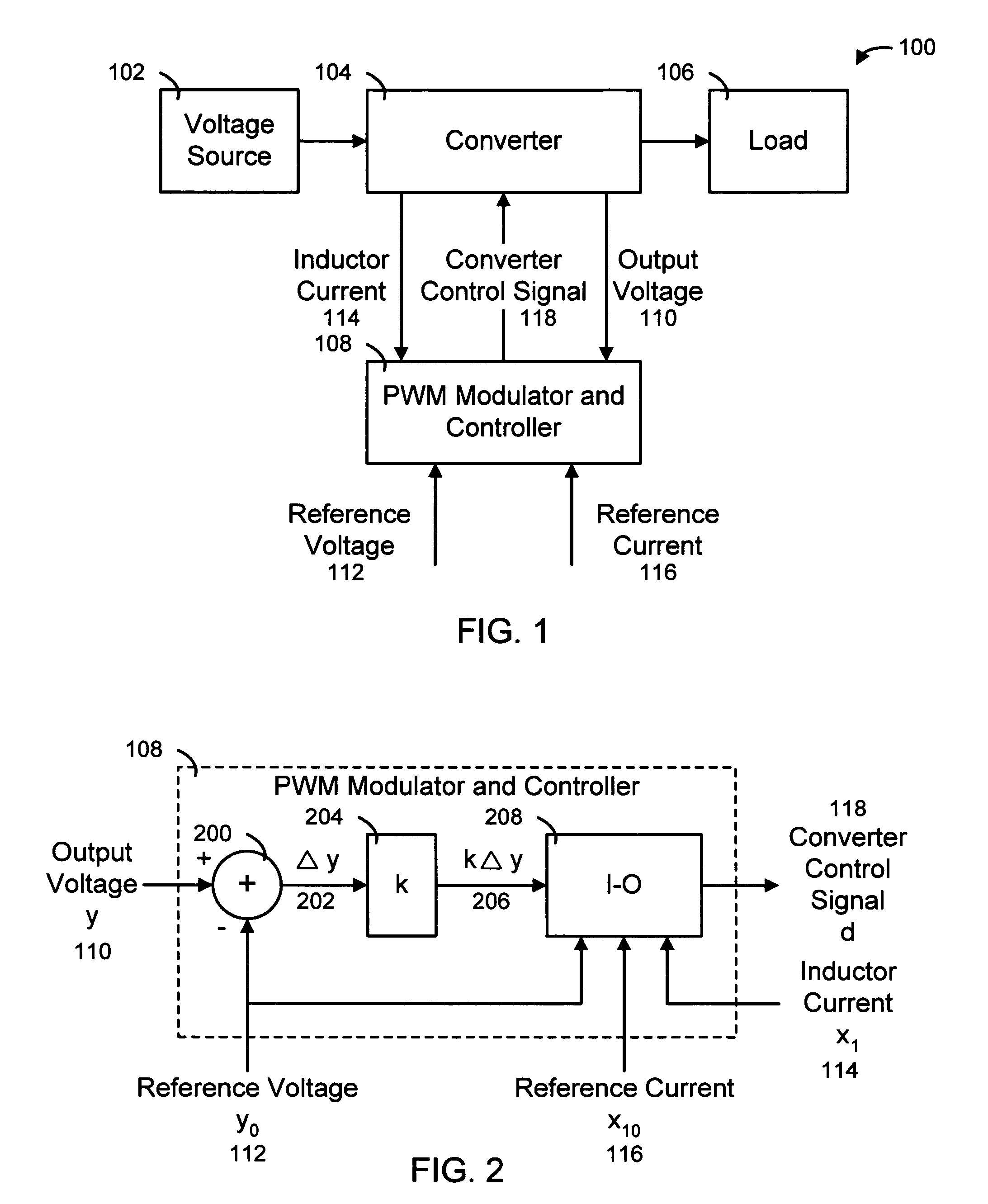 System, method and apparatus for controlling converters using input-output linearization