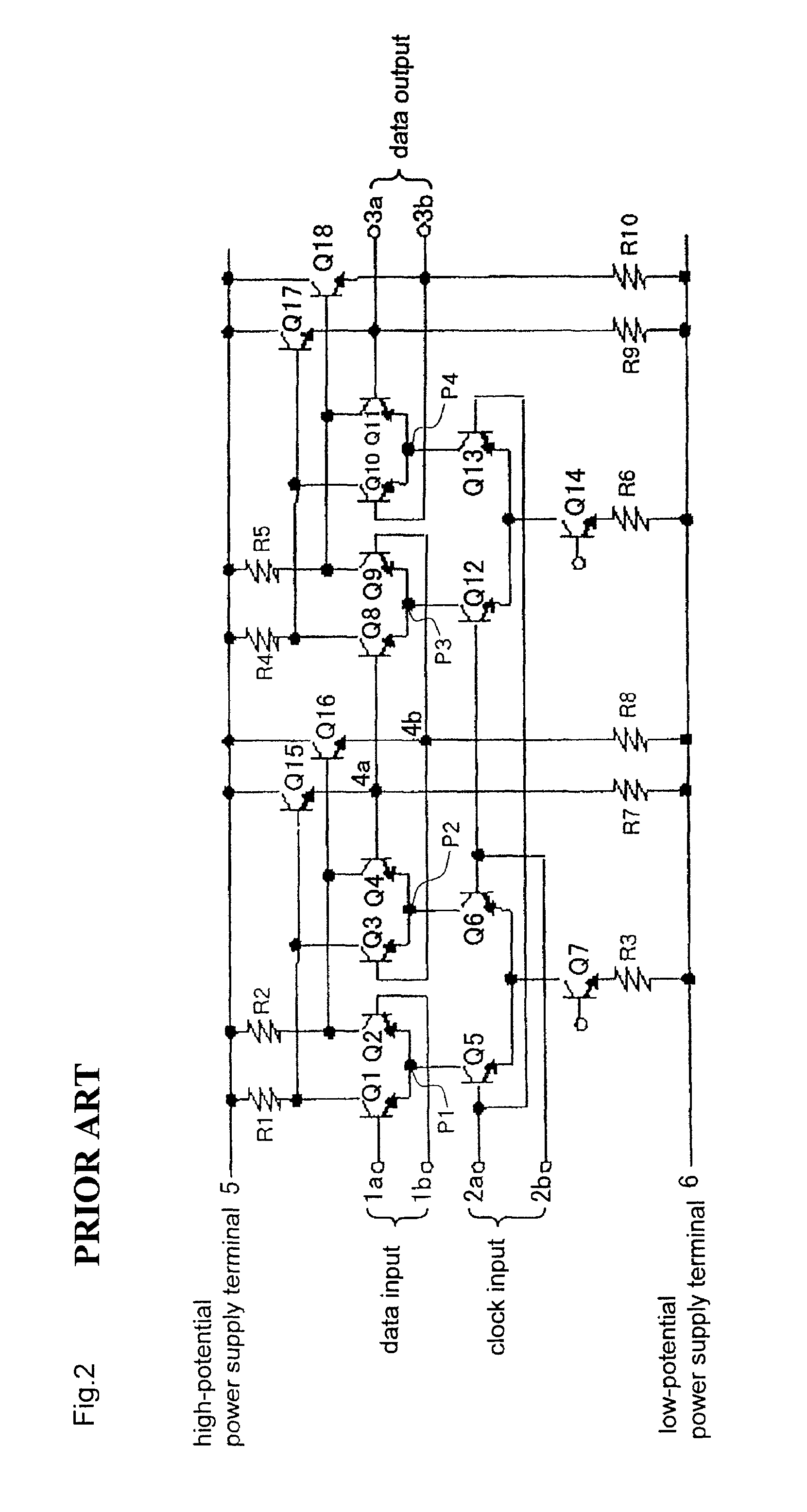 Logic circuit for use in a latch circuit and a data reading circuit or the like which includes such a latch circuit