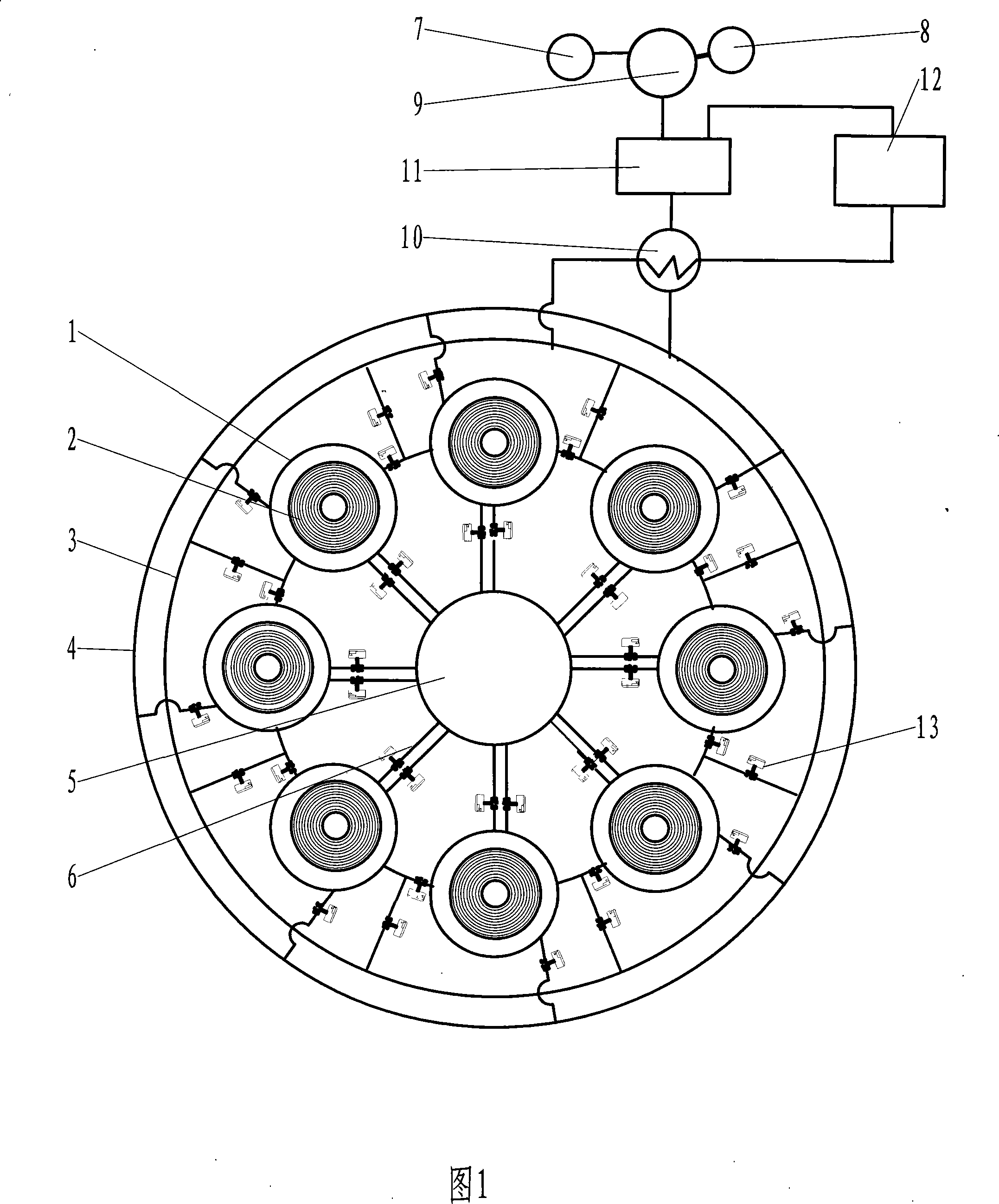 Combined hood-type furnace annealing method and annealing furnace device thereof