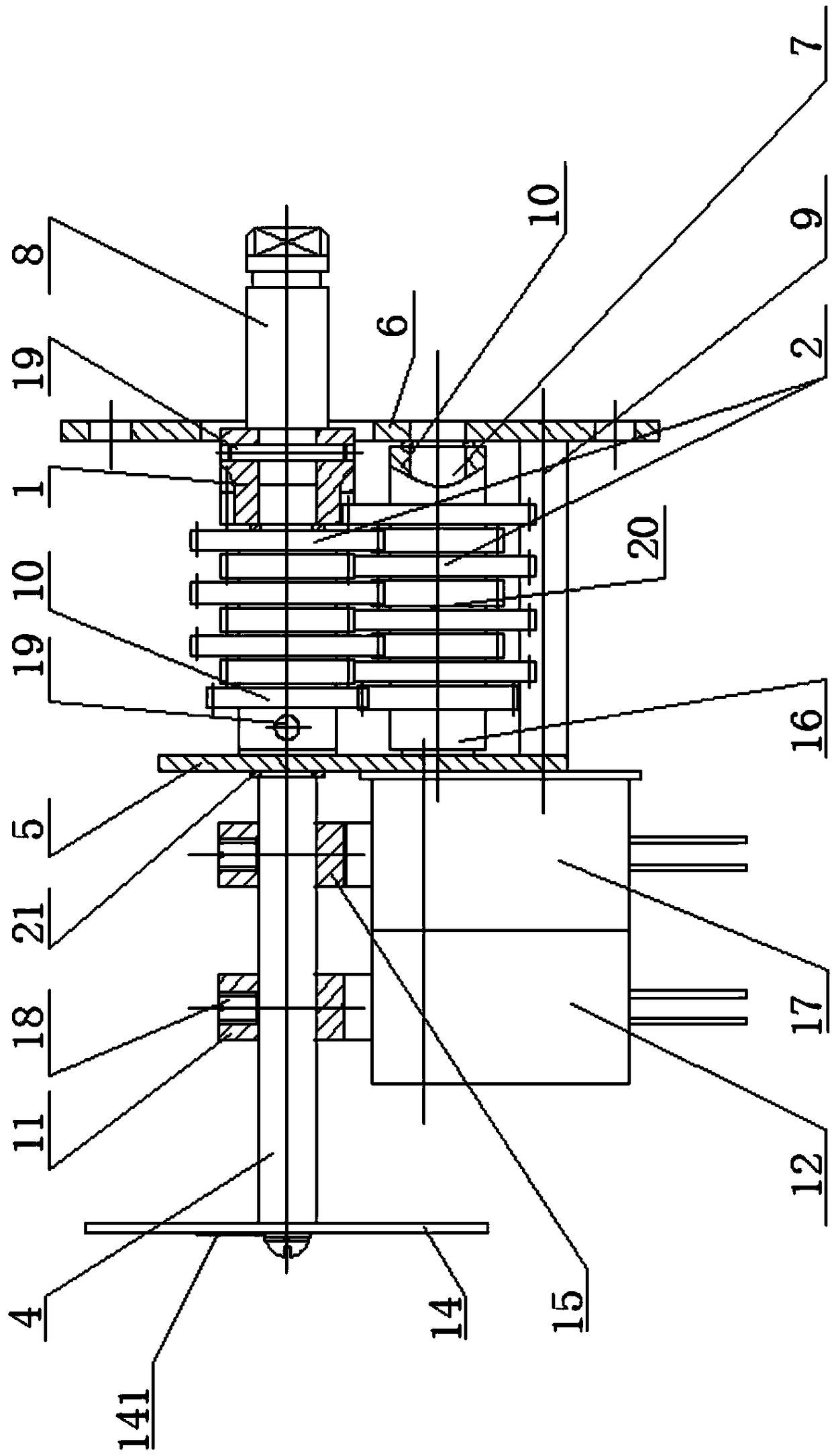 Control mechanism of multi-rotation valve drive device