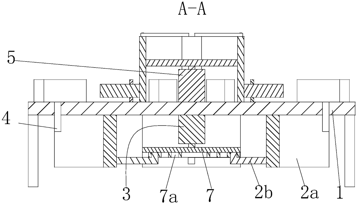 Automatic forging device for end faces of rectangular parts