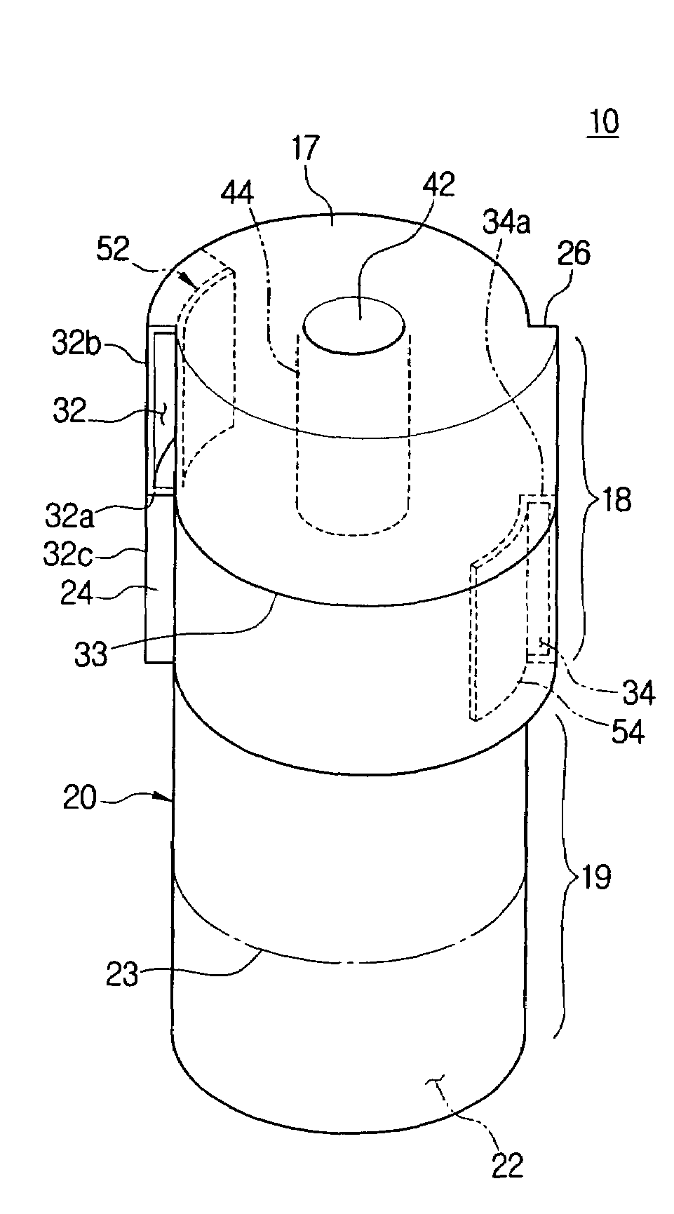 Dust collecting apparatus with a plurality of inlets