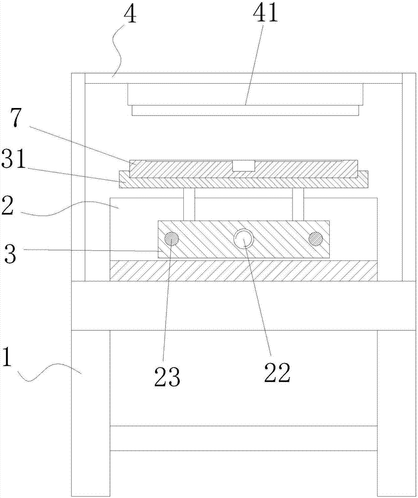 Anti-dazzle surface treatment device and treatment method of curved-edge glass cover plate