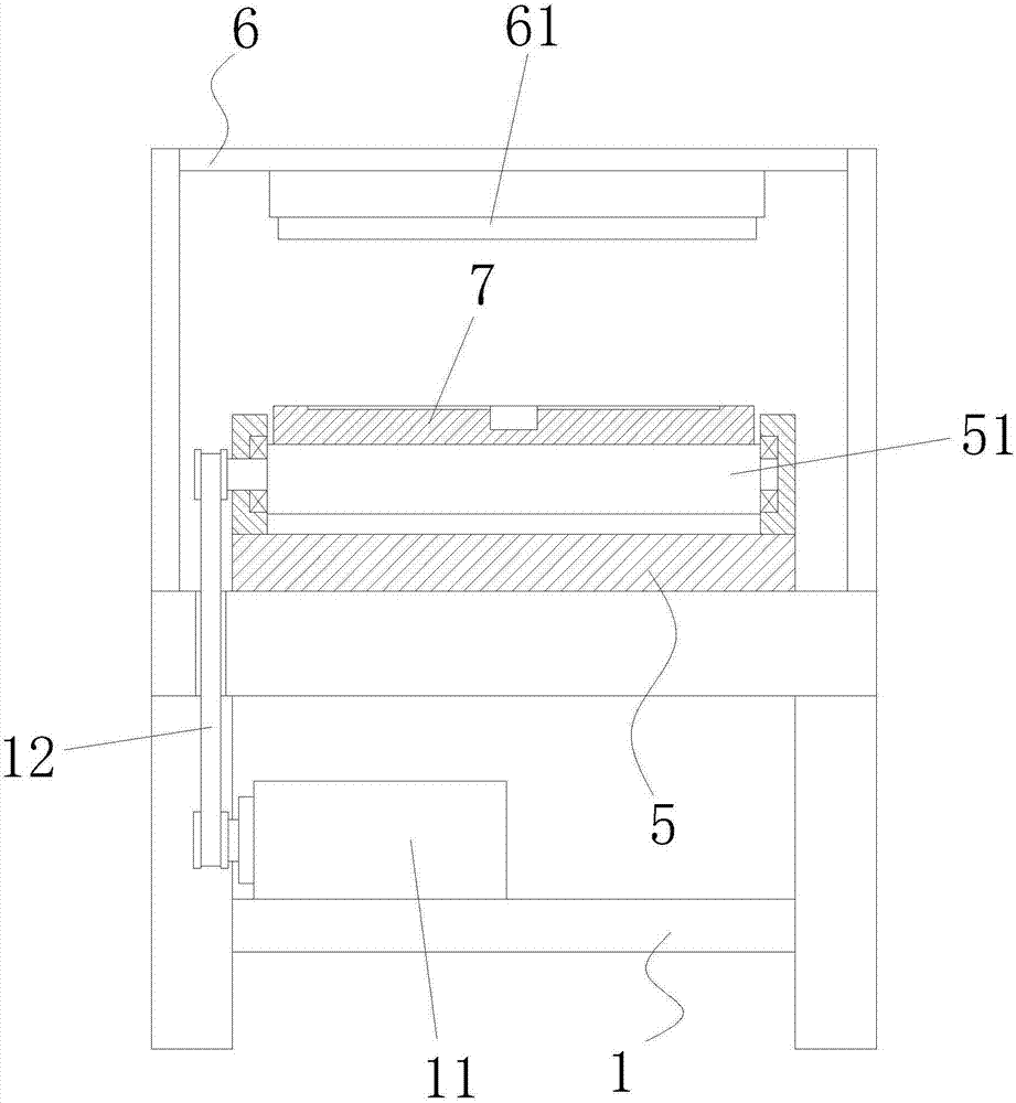 Anti-dazzle surface treatment device and treatment method of curved-edge glass cover plate