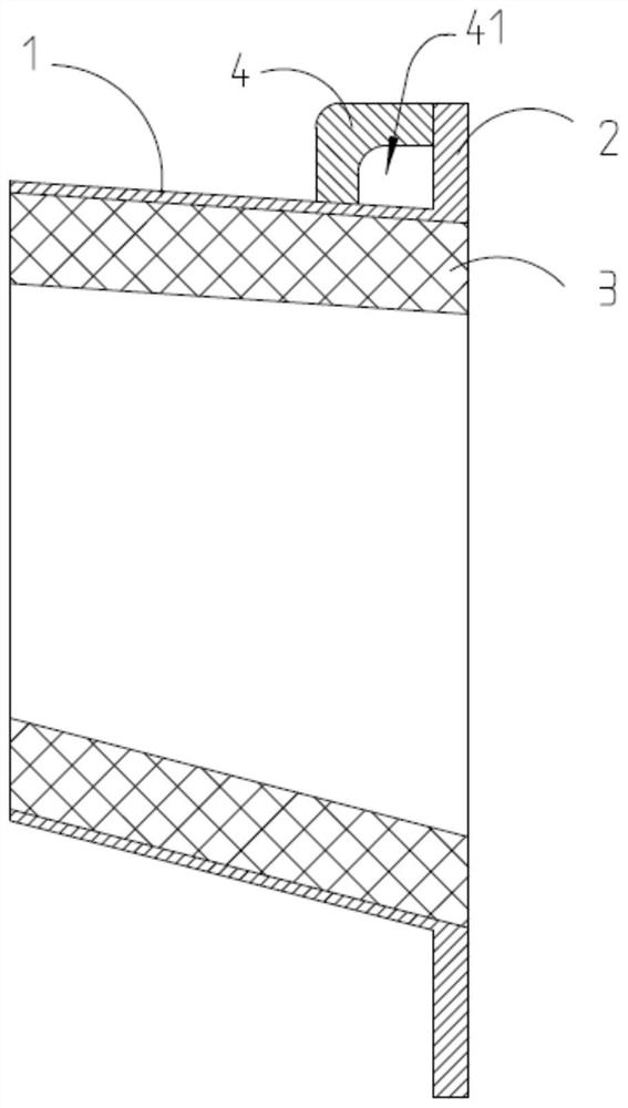 Smelting furnace aluminum outlet casting nozzle and manufacturing method thereof