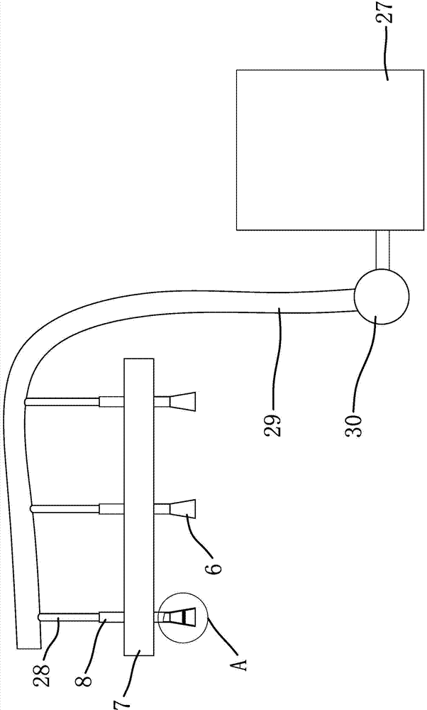 Automobile leather guniting and drying device