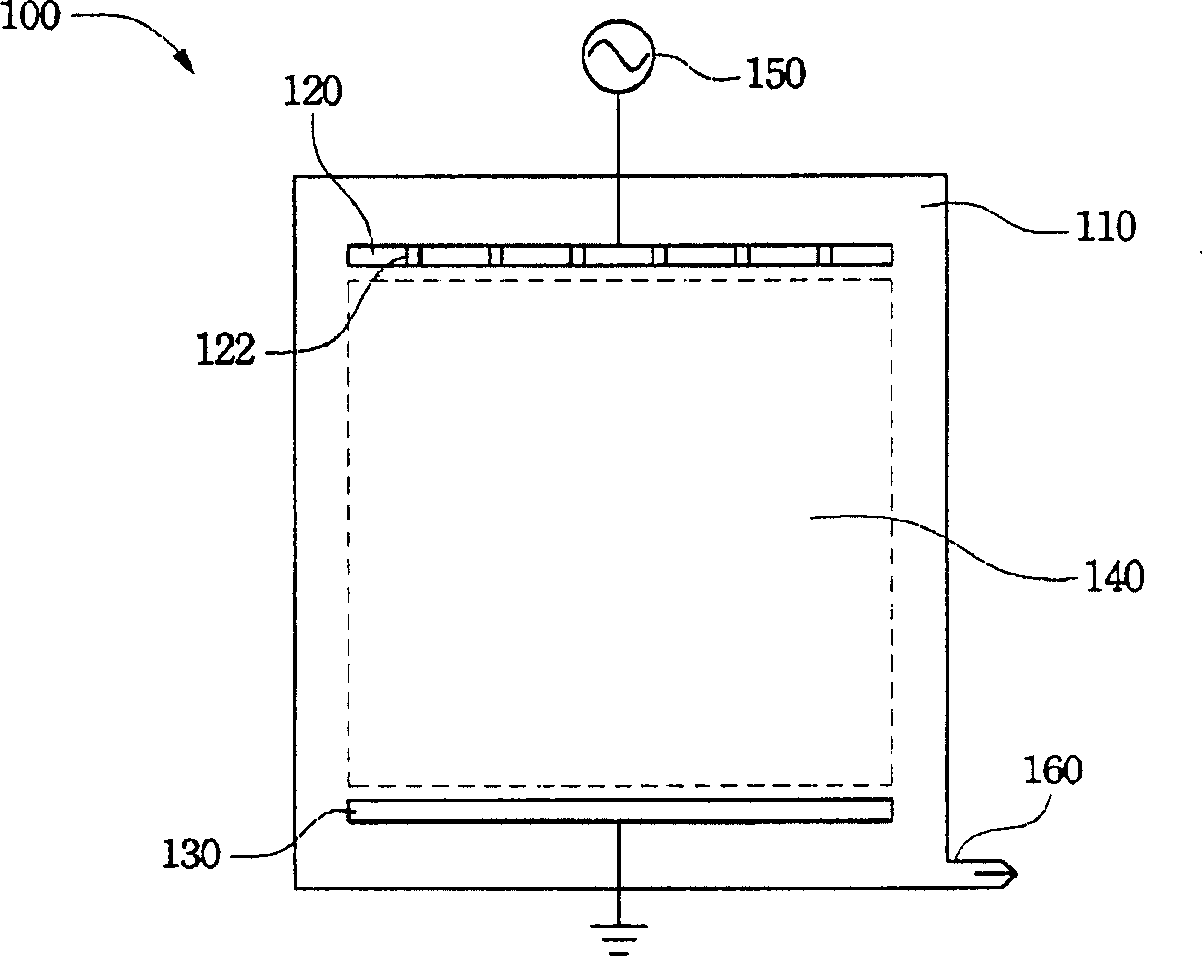 Dry etching device and air pore device fixing on the same