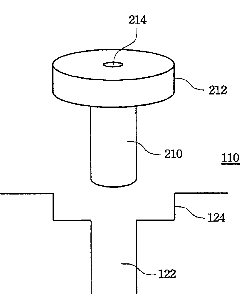 Dry etching device and air pore device fixing on the same