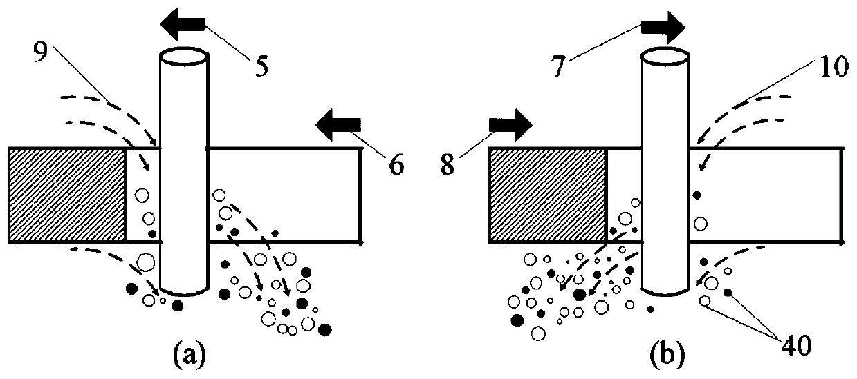 Micro-electrolytic wire-cutting processing method of wire electrode workpiece with different speed compound motion